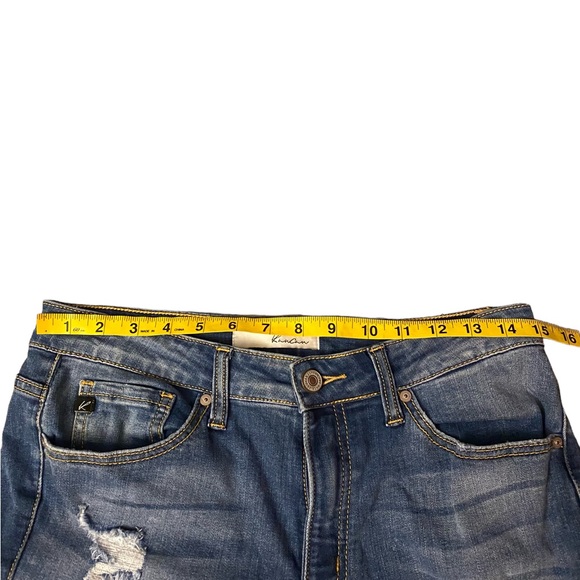 Kancan frayed hem distressed skinny stretch denim jeans size 9/28 - Picture 15 of 15